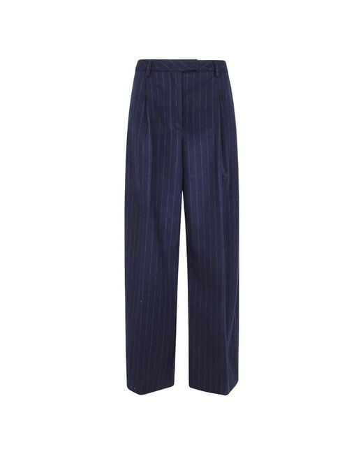 Thelatest Blue Wide Trousers