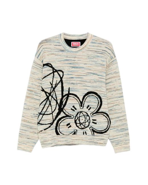 KENZO Multicolor Round-Neck Knitwear for men