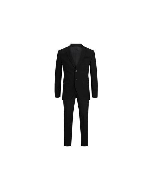 Jack & Jones Black Single Breasted Suits for men