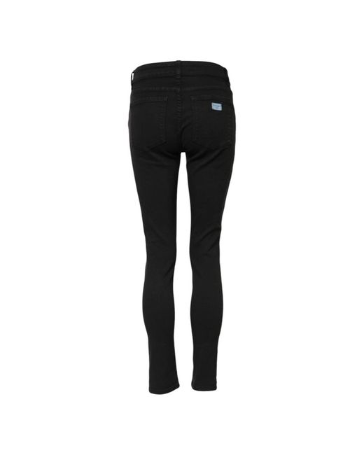 Dolce & Gabbana Zwarte Skinny Mid Waist Denim Jeans in het Black