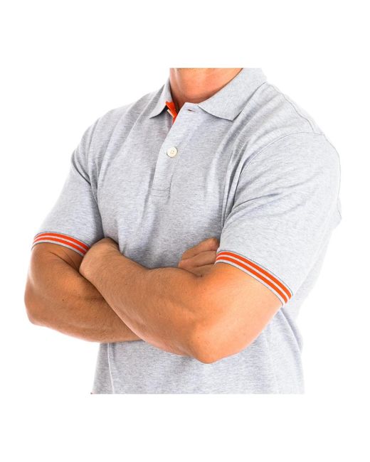 La Martina Blue Polo Shirts for men