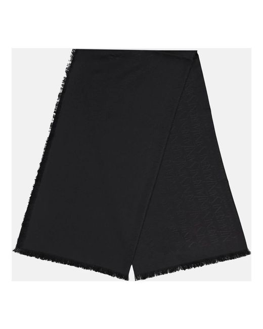 Saint Laurent Black Winter Scarves for men