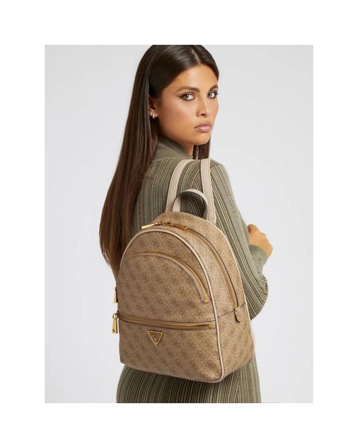 Guess Natural Hattan Large Backpack Bag