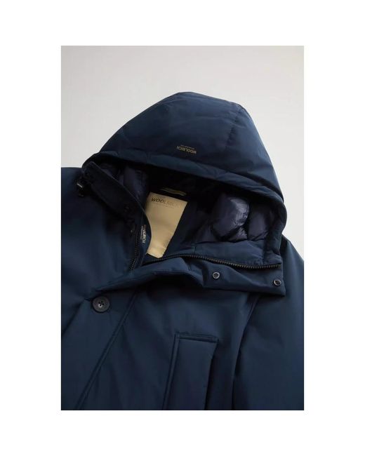 Woolrich Blue Winter Jackets