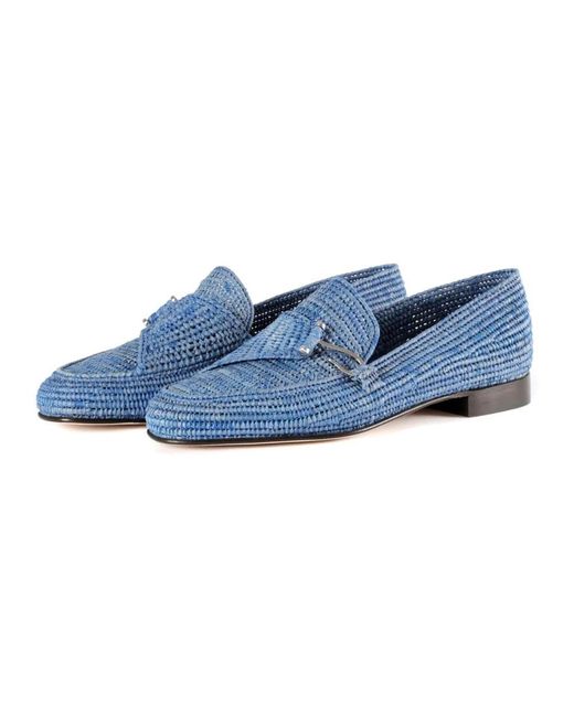 Edhen Milano Blue Loafers for men