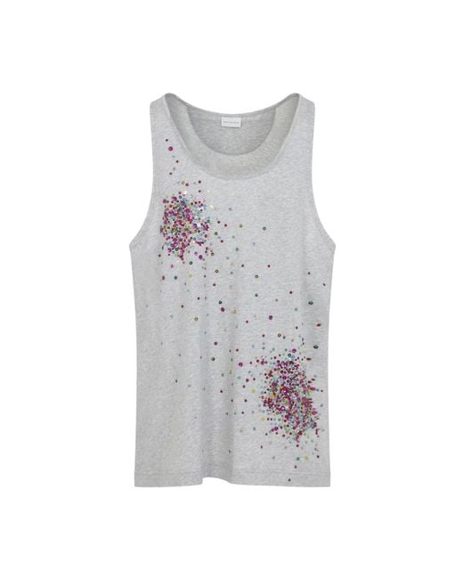 Dries Van Noten Gray Sleeveless Tops for men