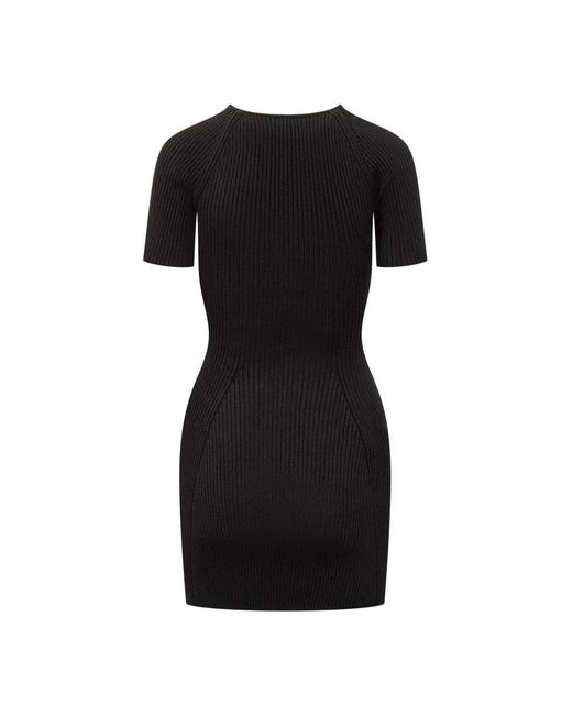Courreges Black Short Dresses