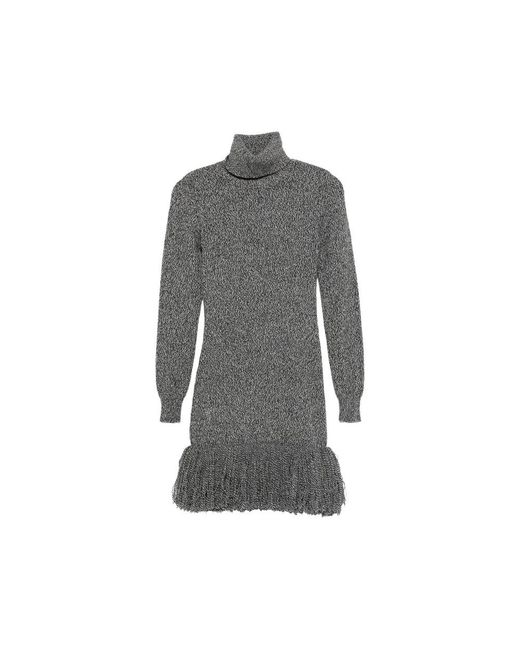 ELY ELY Gray Knitted Dresses