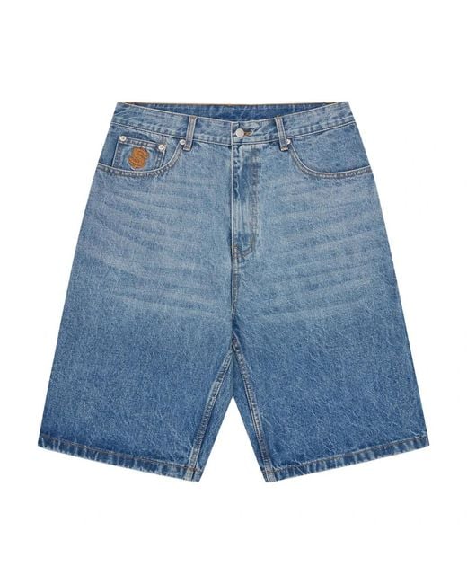 BBCICECREAM Blue Denim Shorts for men