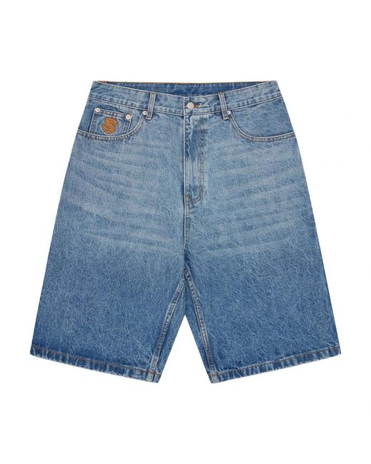 Billionaire Blue Denim Shorts for men