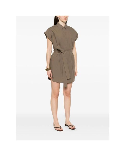 Matteau Brown Shirt Dresses