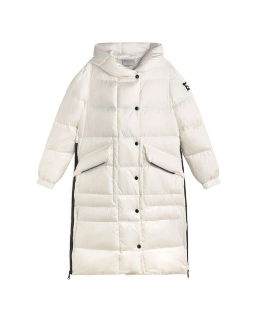 Ermanno Scervino Natural Tel mit kapuze und logo-detail