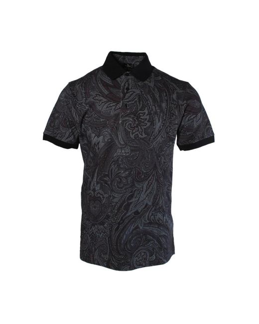 Etro Black Polo Shirts for men