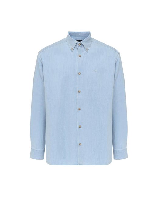 Casual Shirts di A.P.C. in Blue da Uomo