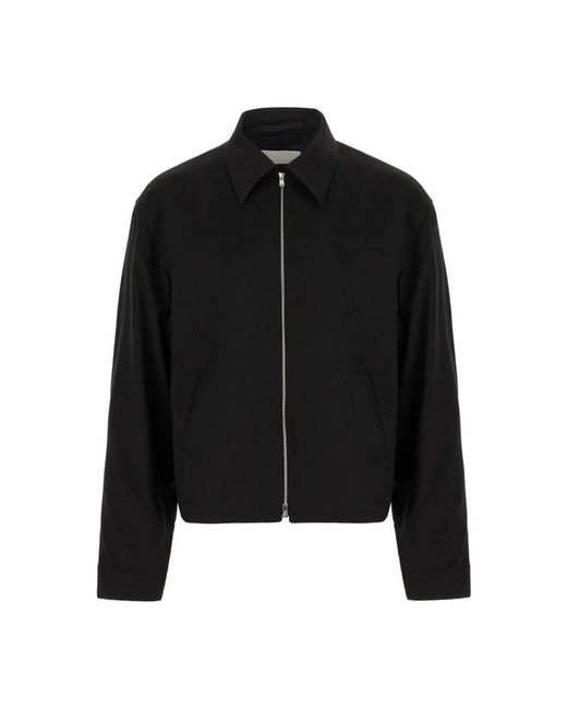 Our Legacy Jassen ,Zwart ,Wol Zwart Wollen Jack Met Rits in het Black voor heren