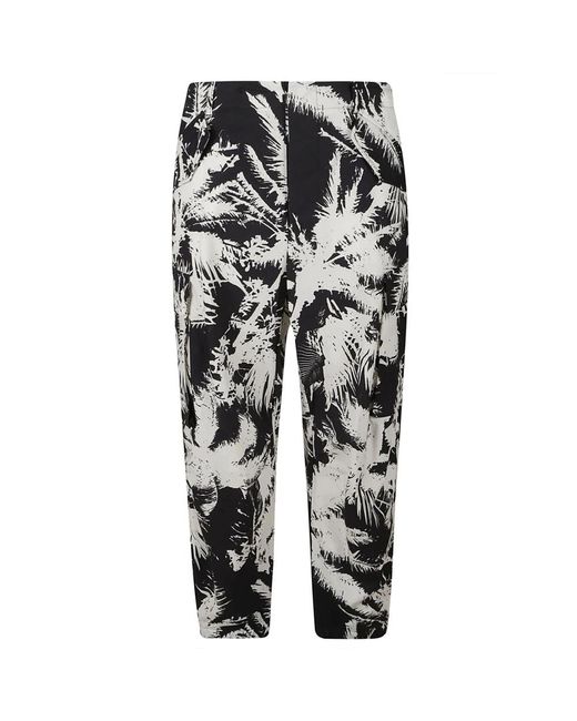 Laneus Black Cropped Trousers