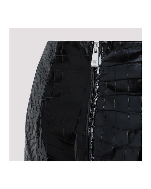 Skirts > leather skirts Versace en coloris Black