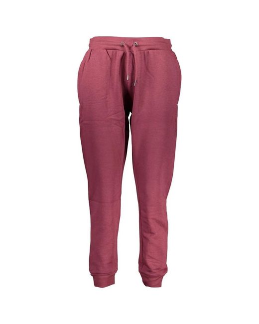 Roberto Cavalli Red Polyester Tracksuit Pant