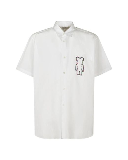 Comme des Garçons White Short Sleeve Shirts for men