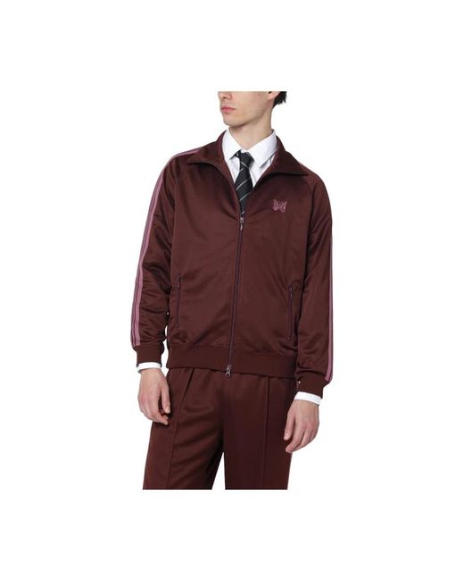 Needles Red Zip-Throughs for men