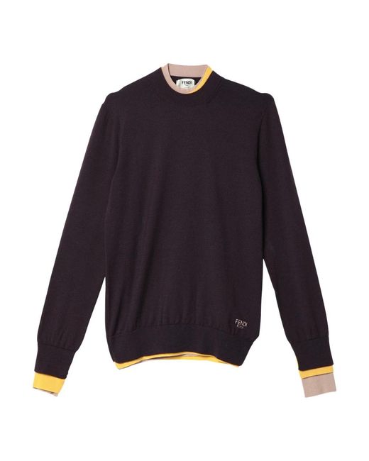 Fendi Ronde Hals Shirt in het Blue