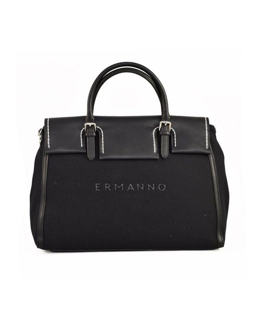 Ermanno Scervino Black Firenze baumwollmischung schultertasche