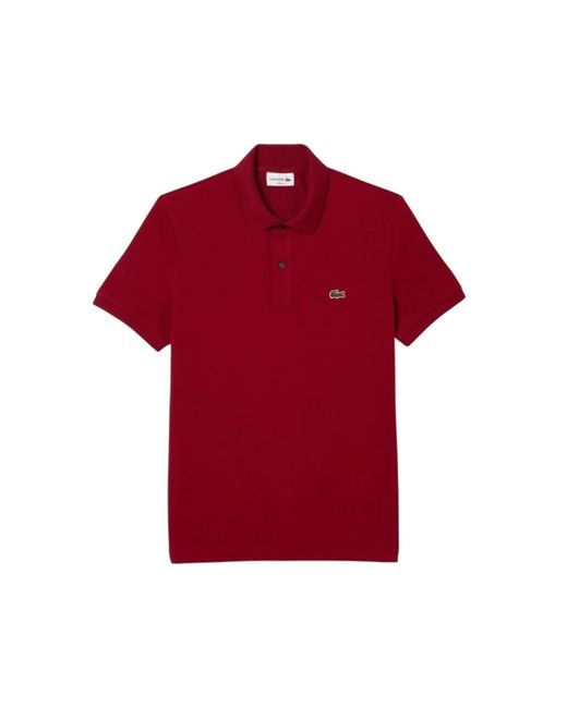 Lacoste L.12.12 Slim Fit Pique Polo in Red für Herren