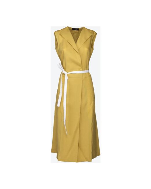 Fabiana Filippi Yellow Midi Dresses