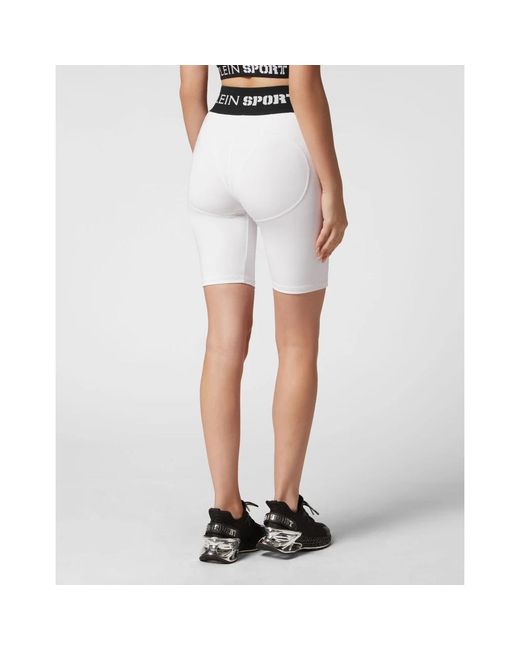 Philipp Plein White Jogging Push Up Leggings Basic