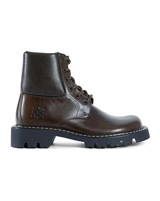Loewe Schoenen ,Bruin ,Leer Stivale in het Black voor heren