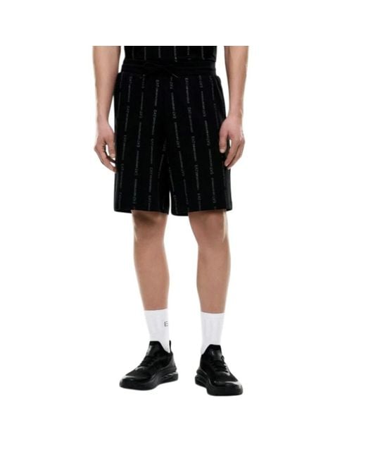 Casual Shorts EA7 de hombre de color Black