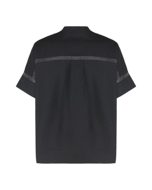Yves Salomon Black Blouses