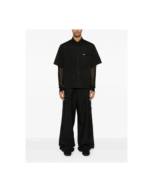 Off-White c/o Virgil Abloh Black Short Sleeve Shirts for men