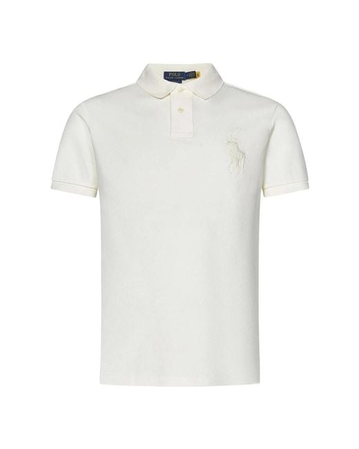 Ralph Lauren White Polo Shirts for men