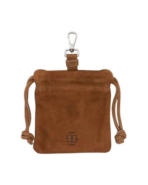 THE GARMENT Brown Wildledertäschchen