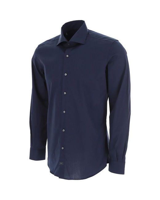 Fay Blue Casual Shirts for men