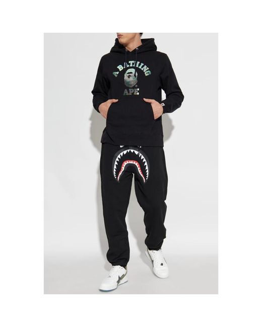 A Bathing Ape Hoodies & Sweatvesten ,Zwart ,Katoen Sweatshirts & Hoodies in het Blue voor heren