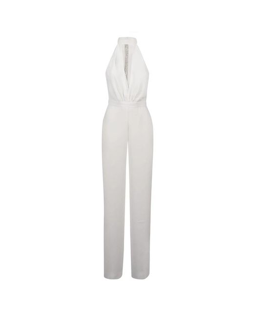 Nue Witte V Jumpsuit in het White