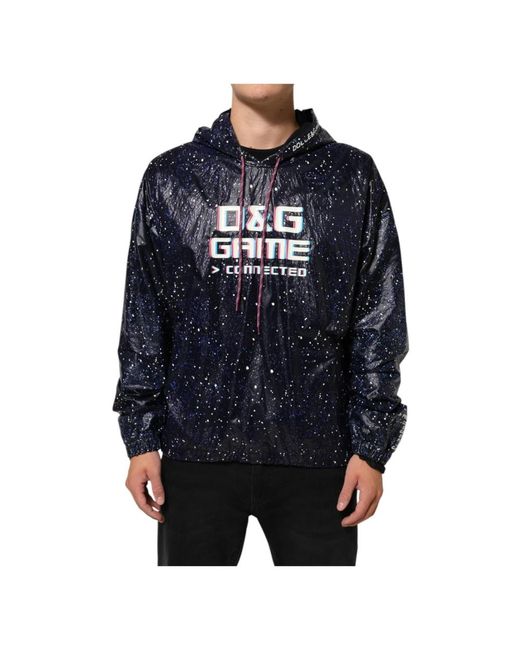 Dolce & Gabbana Blue Sweatshirts for men