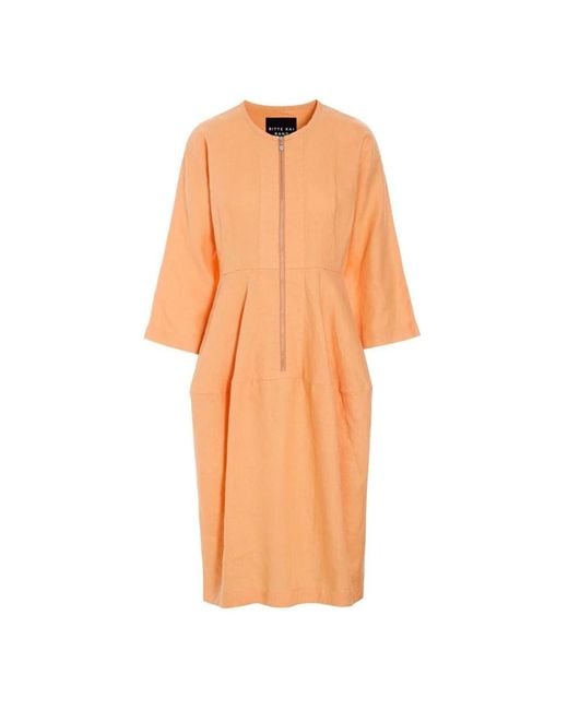 Bitte Kai Rand Orange Midi Dresses