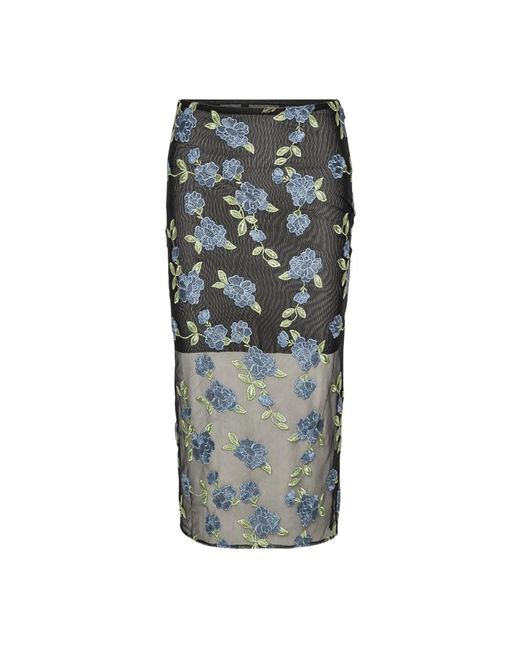 Midi Skirts ROTATE BIRGER CHRISTENSEN de color Gray