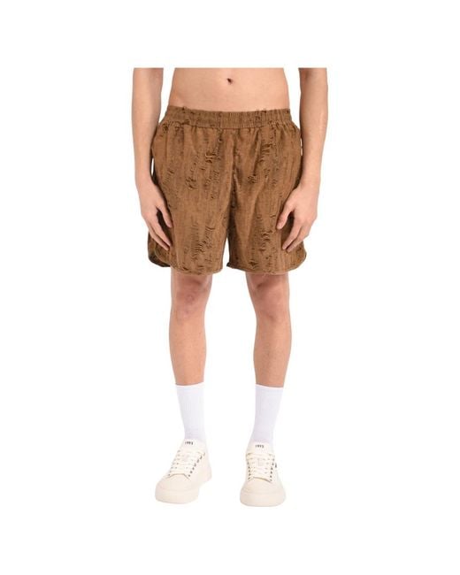 Acupuncture Brown Casual Shorts for men