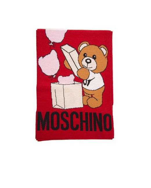 Moschino Red Winter Scarves