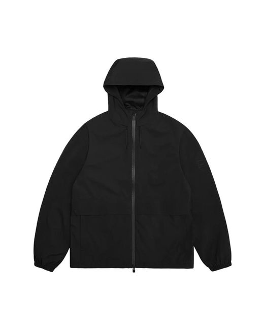 Rains Black Rain Jackets for men
