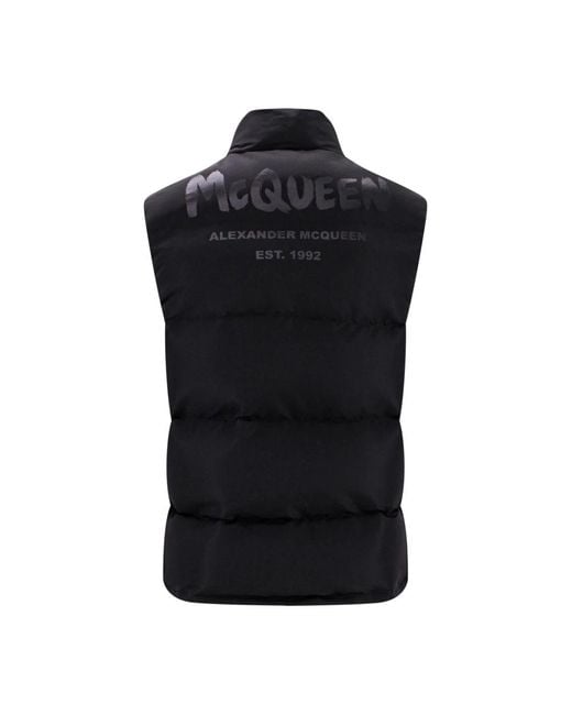 Vests McQueen de hombre de color Black