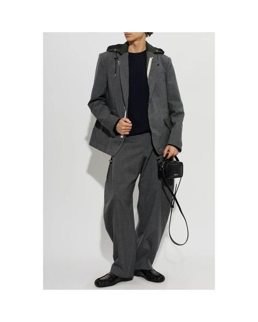 Sacai Black Suit Trousers for men