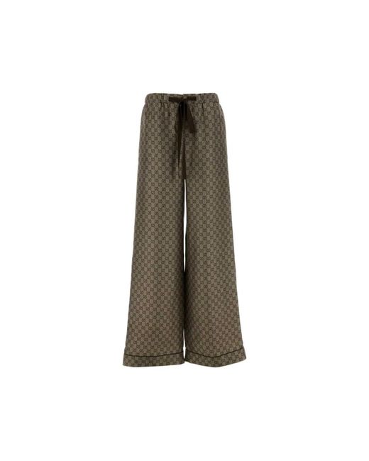 Gucci Natural Wide Trousers