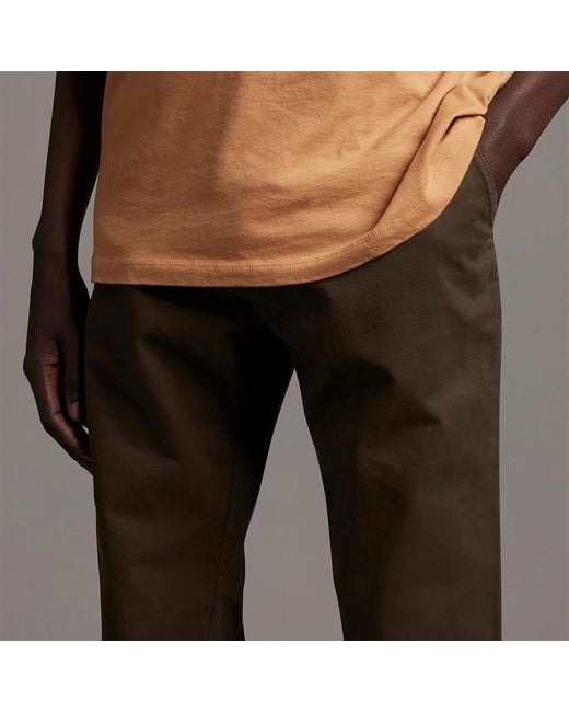 Lyle & Scott Brown Straight Trousers for men