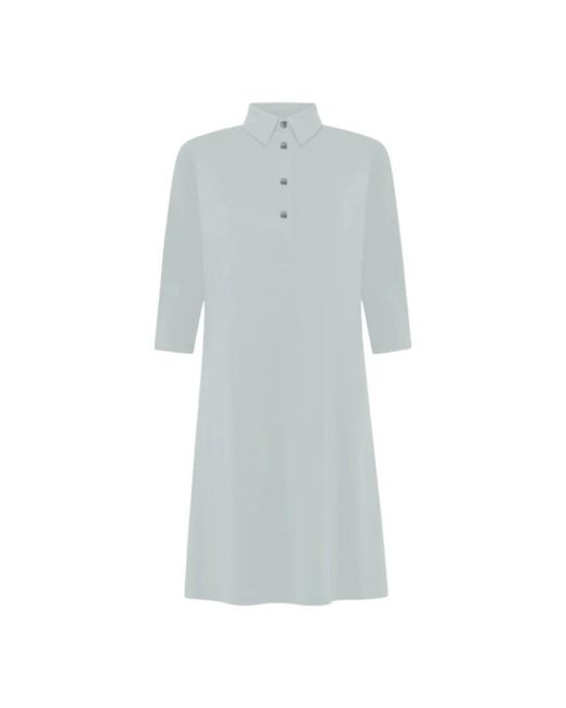 Rrd Kleedjes ,Blauw ,Polyester Polo Jurk in het Gray