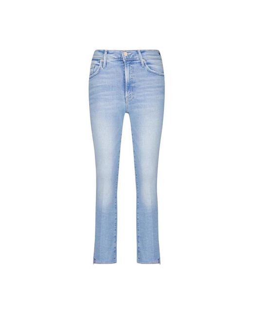 Mother Blue Cropped Jeans